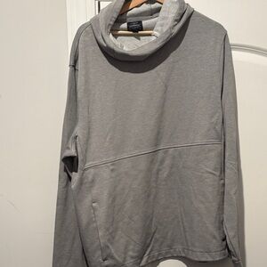 JCrew Gray Cowl Neck Athletic Fleece Size XXL.